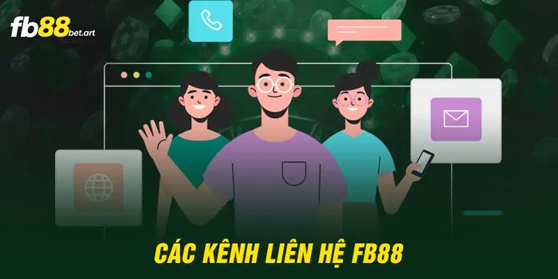 Các kênh liên hệ FB88